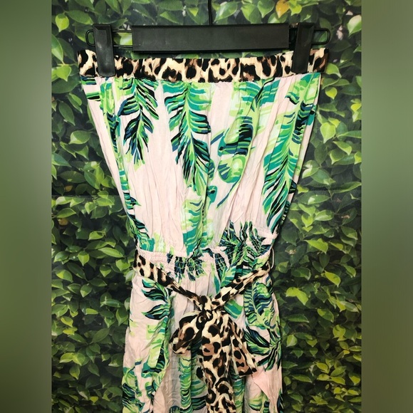 Venus Tropical Leaf Print Jumpsuit XS-S NWOT - Picture 5 of 16